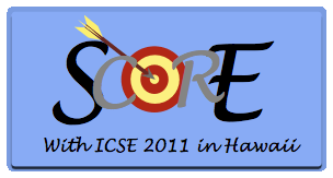 Score 2011 in Hawaii is part of ICSE 2011